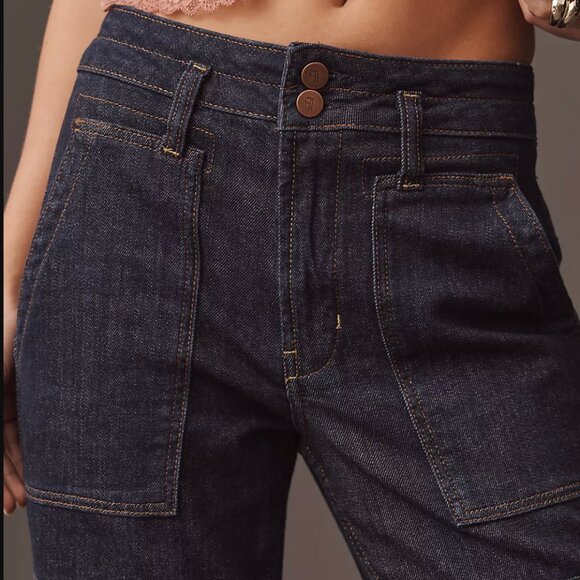 Anthropologie The Wanderer Mid-Rise Relaxed Jeans by Pilcro Sz 26 - Picture 3 of 14